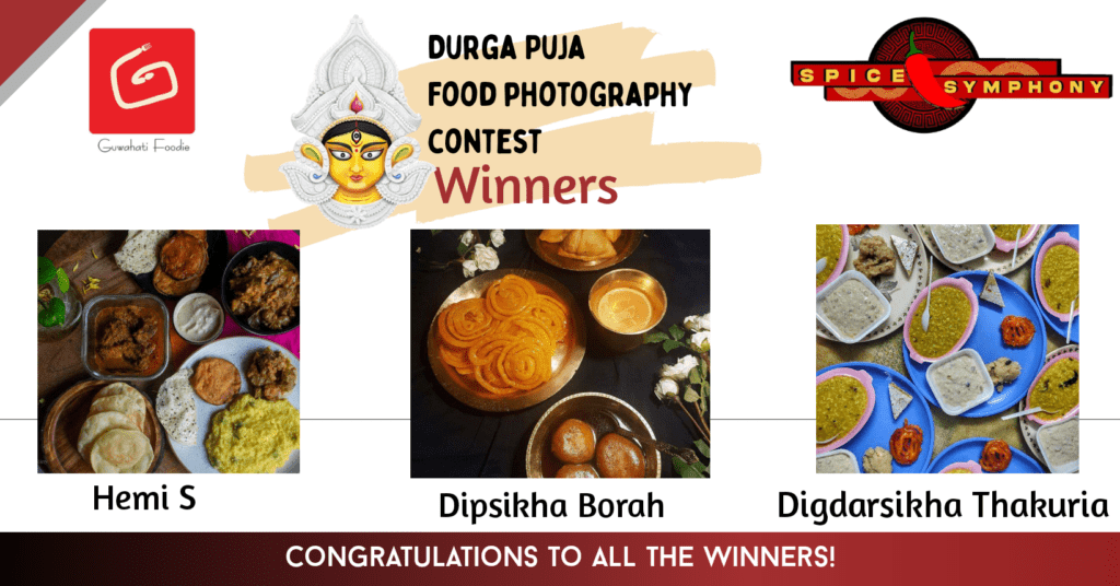Winners of the Durga Puja contest.