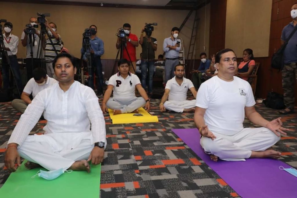 Launch of online yoga session