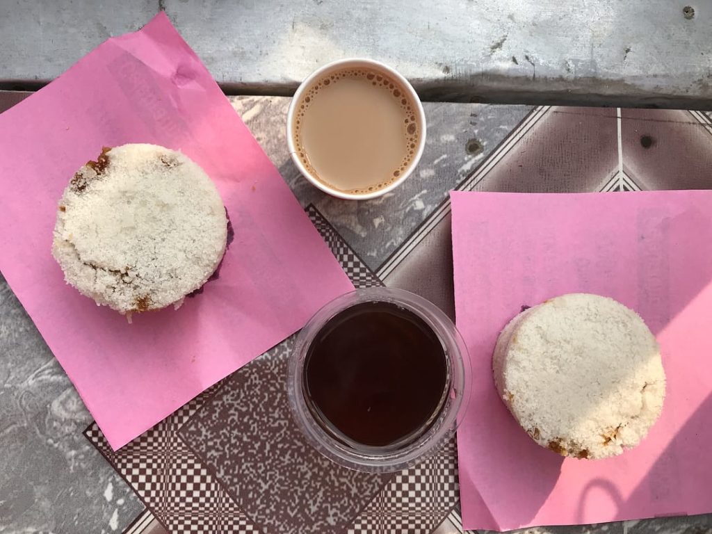 Tea with Pitha as suggested by Sisir Kumar