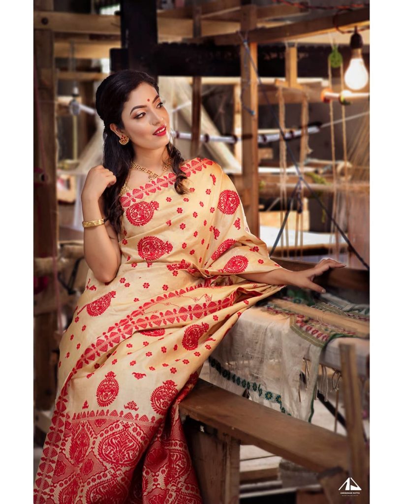 Muga Silk . Image credit : ankusnanduttaphotography